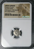 390 BC NGC F AR 1/6 Stater Lycia Mithrapata Lion Scalp Triskeles (26051502C)