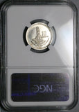 1950 NGC MS 65 Guatemala 10 Centavos Quirigua Monolith Gem Silver Coin (26051801C)