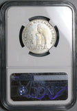 1947 NGC MS 65 Guatemala 1/4 Quetzal Bird Mint State Gem Silver Coin (24041803C)