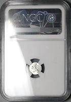 1821 NGC MS 66 Guatemala 1/4 Real Spain Colonial Silver Coin (24022401C)
