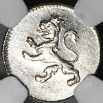 1821 NGC MS 66 Guatemala 1/4 Real Spain Colonial Lion Silver Coin (24070603C)