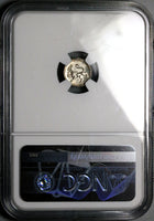 1887 NGC MS 65 Guatemala 1/4 Real Lion Volcanos Sun Gem Silver Coin POP 1/0 (25081002C)