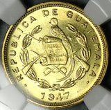 1947 NGC MS 65 Guatemala 1 Centavo de Quetzal Gem Coin POP 5/0 (25112302C)