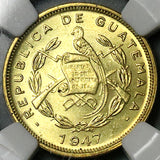1947 NGC MS 65 Guatemala 1 Centavo de Quetzal Gem Coin POP 5/0 (25112302C)