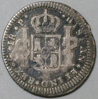 1772 G Guatemala 1 Real Fine Charles III Spain Colonial Rare 3 Year Silver Coin (25062801R)
