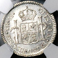 1815 NGC MS 63 Guatemala 1 Real Ferdinand VII Spain Colonial Silver Coin (25041701C)