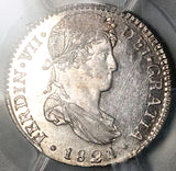 1821 PCGS MS 63 Guatemala 1 Real Ferdinand VII Spain Colonial Proof Like SIlver Coin (26021504C)