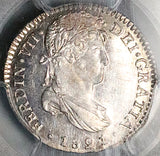 1821 PCGS MS 63 Guatemala 1 Real Ferdinand VII Spain Colonial Proof Like SIlver Coin (26021504C)