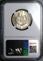 1964 NGC MS 64+ Guatemala 25 Centavos Maya Girl Gem Mint State Coin (25061803C)