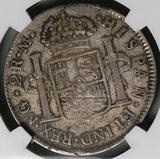 1808 NGC VF 25 Guatemala 2 Reales Colonial Spain Ferdinand VII Silver Coin (26052403C)