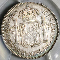 1810 PCGS VF 35 Guatemala 2 Reales Colonial Spain Ferdinand VII Silver Coin (25050401R)