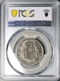 1817-NG PCGS F 15 Guatemala 2 Reales Colonial Spain Ferdinand VII Silver Coin (26012203C)