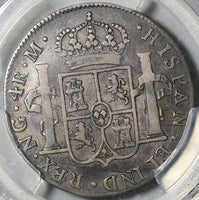 1808 PCGS VF 25 Guatemala 4 Reales Colonial Spain Ferdinand VII Bust Charles IV Coin POP 1/1 (25051902D)