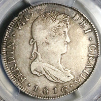1816 PCGS VF 25 Guatemala 4 Reales Colonial Spain Ferdinand VII Silver Coin POP 1/3 (25050601R)