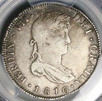 1816 PCGS VF 25 Guatemala 4 Reales Colonial Spain Ferdinand VII Silver Coin POP 1/3 (25050601R)