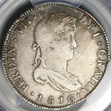 1816 PCGS VF 25 Guatemala 4 Reales Colonial Spain Ferdinand VII Silver Coin POP 1/3 (25050601R)