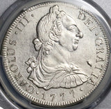 1777 PCGS AU Guatemala 8 Reales Spain Colonial Charles III Silver Coin (24082403C)