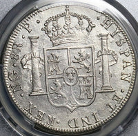 1777 PCGS AU Guatemala 8 Reales Spain Colonial Charles III Silver Coin (24082403C)