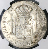 1802 NGC AU Guatemala 8 Reales Spain Colonial Charles IV Silver Coin (23091101C)