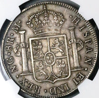 1814 NGC XF 45 Guatemala 8 Reales Spain Colonial Silver Dollar Coin (25012604D)