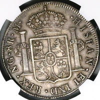 1814 NGC XF 45 Guatemala 8 Reales Spain Colonial Silver Dollar Coin (25012604D)