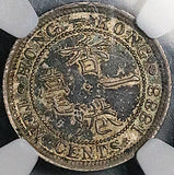1888 NGC AU 55 Hong Kong 10 Cents Victoria Britain Empire Silver Coin (26062302C)