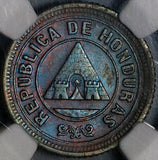 1884 NGC MS 62  Honduras 1 Centavo Rare 24,000 Minted POP 1/0 Finest Known (23101402C)