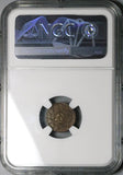 1910 NGC MS 62 Honduras 1 Centavo Mule with 5 Centavos and 1/2 Centavo Coin KM 67 (23090402D)