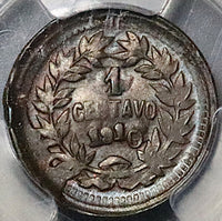 1910/1885 PCGS MS 63 Honduras 1 Centavo Overdate Pyramid Coin POP 1/0 (24022002C)