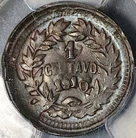 1910/1885 PCGS MS 63 Honduras 1 Centavo Overdate Pyramid Coin POP 1/0 (24022002C)