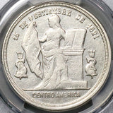 1889/8 PCGS AU Honduras 1 Peso Overdate Standing Liberty Silver Coin (23111101C)