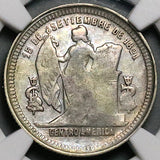 1913/0 NGC XF 40 Honduras 25 Centavos Stg Lib Rare Silver Coin POP 1/0 (25041804C)