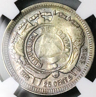 1913/0 NGC XF 40 Honduras 25 Centavos Stg Lib Rare Silver Coin POP 1/0 (25041804C)
