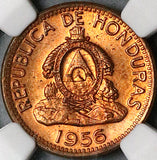 1956 NGC MS 64 RD Honduras 2 Centavos de Lempira Red Coin (24072103C)