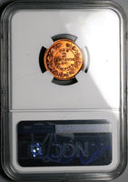 1956 NGC MS 66 RD Honduras 2 Centavos de Lempira Full Red Coin (25041803C)