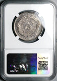1883-P NGC AU 53 Honduras 50 Centavos Pyramid Rare Silver Coin POP 1/3 (25042003C)