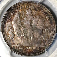 1908 PCGS AU 55 Honduras 50 Centavos Pyramid Rare Coin POP 1/0 (25082603C)