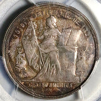 1908 PCGS AU 55 Honduras 50 Centavos Pyramid Rare Coin POP 1/0 (25082603C)