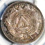 1908 PCGS AU 55 Honduras 50 Centavos Pyramid Rare Coin POP 1/0 (25082603C)