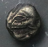 5th Century BC NGC VF Ionia Greek AR Obol Corinthian Military Helmet (26051501C)