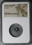 5th Century BC NGC VF Ionia Greek AR Obol Corinthian Military Helmet (26051501C)