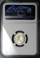 1955 NGC MS 63 Iraq 20 Fils King Faisal II AH1375 Silver Coin (24020202C)