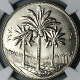 1970 NGC MS 67 Iraq 250 Fils FAO Agrarian Reform Palm Trees AH1390 Coin (24020204C)