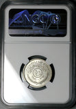 1959 NGC MS 65 Iraq 50 Fils Republic AH1378 Silver Coin (24020203C)