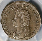 1691 PCGS 35 Ireland Farthing James II Rare Limerick Besieged Irish Rebellion Coin POP 1/0 (25092401C)