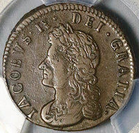 1691 PCGS 35 Ireland Farthing James II Rare Limerick Besieged Irish Rebellion Coin POP 1/0 (25092401C)