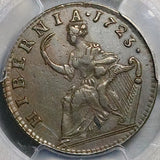 1723 PCGS AU Colonial 1/2 Penny Wood's Hibernia George I Copper Coin (26071704C)