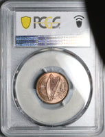 1932 PCGS MS 64 RB Ireland Farthing Woodcock Bird Irish Coin (23061401C)