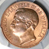 1911 PCGS MS 64 Italy 10 Centesimi Kingdom Anniversary RB Coin (23090401C)