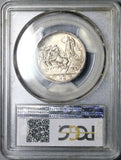 1917 PCGS MS 64 Italy 2 Lire Horses Chariot Gem Mint State Key Silver Coin (25120102C)